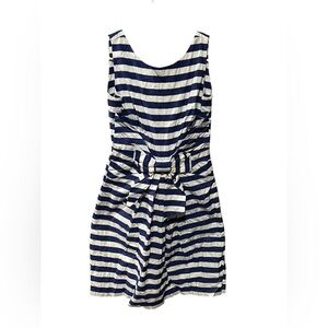 Kate Spade New York Navy White Stripe Bow Dress Size 4
